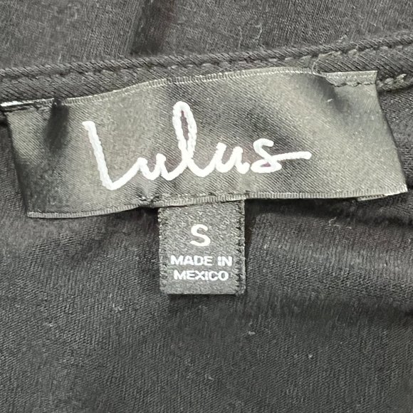 Lulus Black Scoop Back Long Sleeve Midi Dress Size Small - Picture 2 of 7